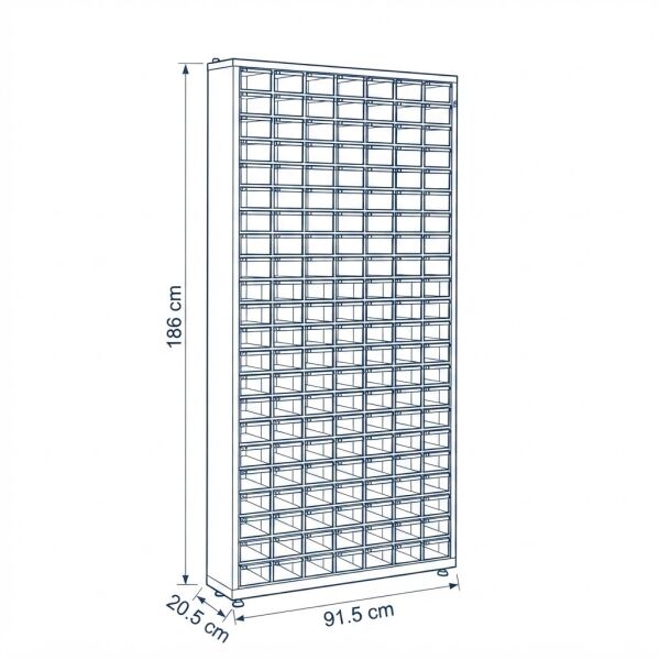 Çekmeceli Tek Yönlü Metal Dolap TMD 120