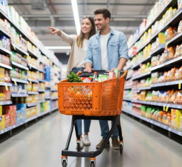 Plastik Market Arabası 150 Litre