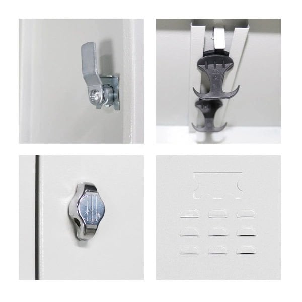 Metal Dokuzlu Personel Soyunma Dolabı eko