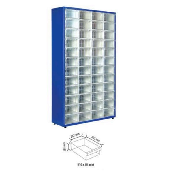 One-Way Metal Cabinet with Drawers TMD 510