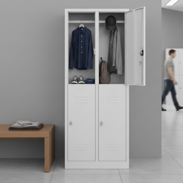Ekonomik Metal Soyunma Dolabı Dörtlü İşçi Dolabı