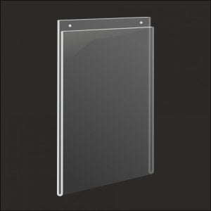 A4 Duvar Tipi Dikey Pleksi Askılı Çerçeve  (10'lu  Paket)