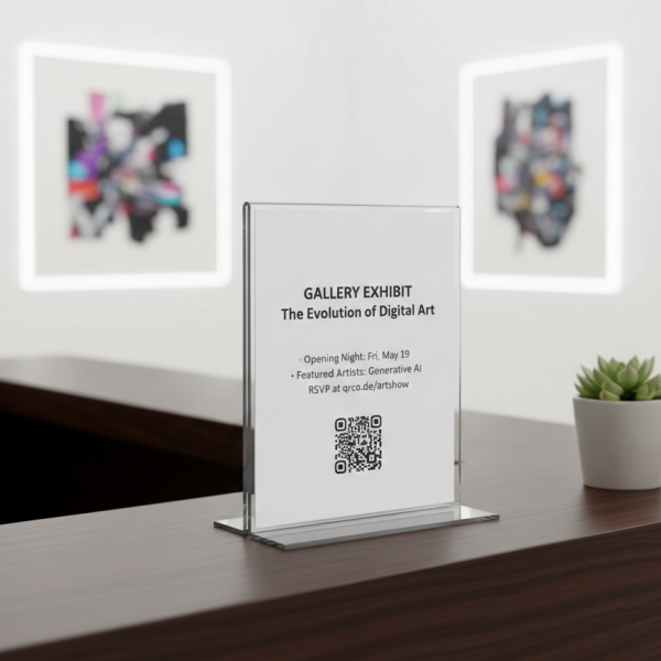 A4 T Tipi Dikey  Pleksi Fiyatlık  (10'lu Paket)