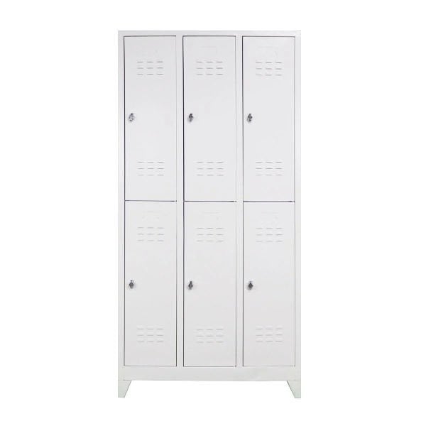 Standart Metal Soyunma Dolabı Altılı İşçi Dolabı