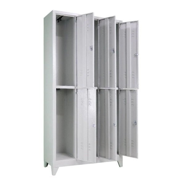 Standart Metal Soyunma Dolabı Altılı İşçi Dolabı