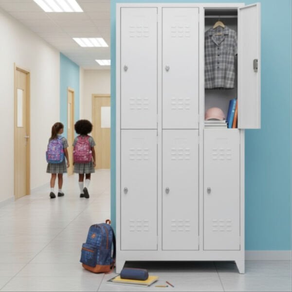 Standart Metal Soyunma Dolabı Altılı İşçi Dolabı