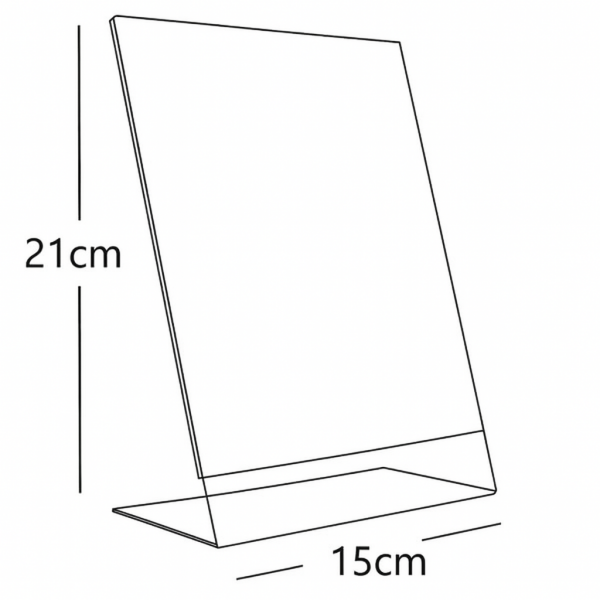 A5 L Tipi Dikey Pleksi Föylük (10'lu Paket)