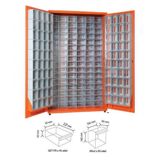 Çekmeceli Tek Yönlü Metal Dolap TKD 175