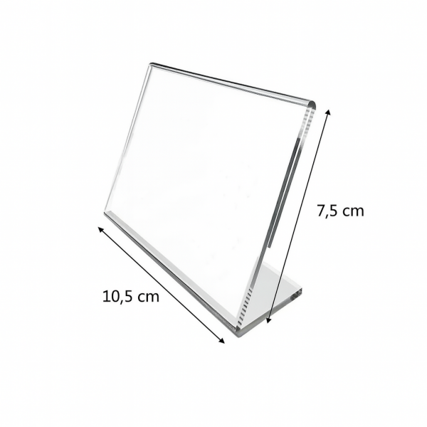 A7 L Tipi Yatay Pleksi Fiyatlık (10'lu Paket)