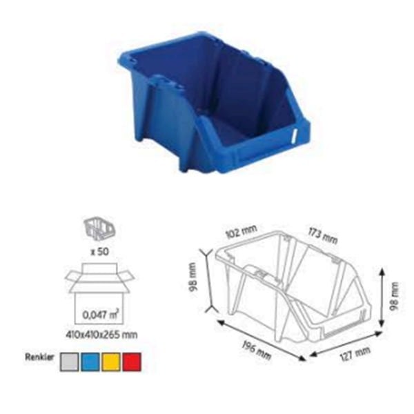 Plastik Avadanlık Kutuları KPA15 ( 50 Adet )