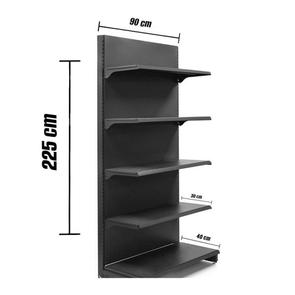 Metal Duvar Ünitesi 225X90X40 Cm Antrasit