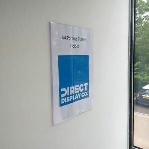 A4 Duvar  U Tipi Dikey Pleksi Çerçeve (10'lu  Paket)