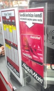 A4 Duvar  U Tipi Dikey Pleksi Çerçeve (10'lu  Paket)
