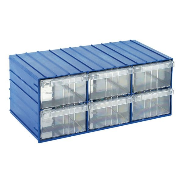 Plastik Çekmeceli Kutu 120-6 ( 12 Adet )