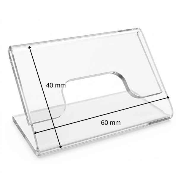 Masaüstü L Tipi Yatay Mini Pleksi Fiyatlık ve Etiketlik (10'lu Paket)