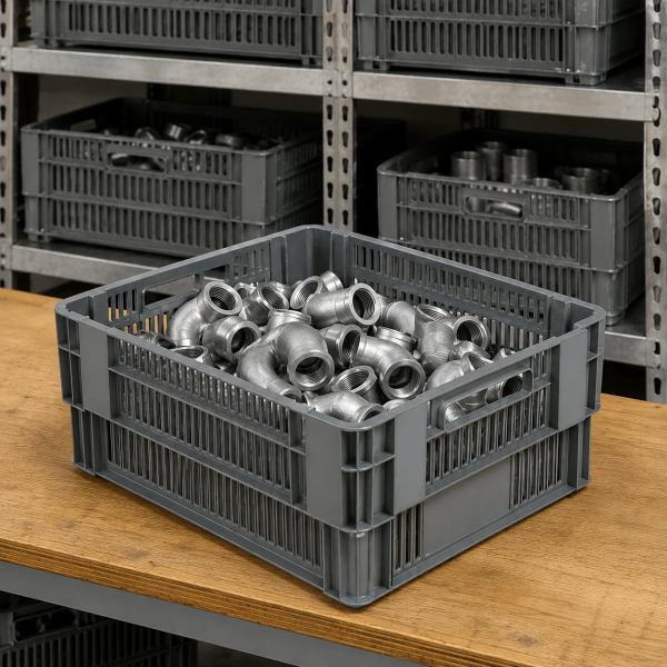 Konik İç İçe Geçebilen Altı Kapalı Kasa KNK 4625 AK