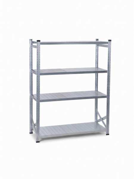 Depo Rafı Galvanizli Raf Sistemi 4 Katlı 40x200 cm