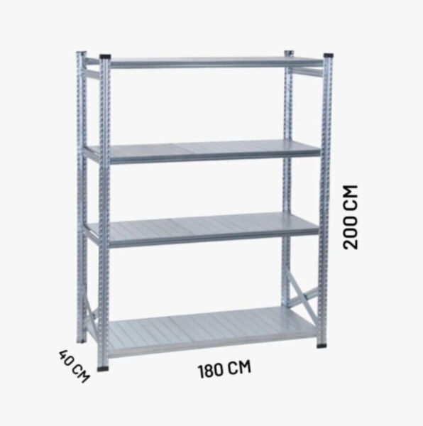 4 Katlı Galvaniz Rack Ünite 2000x400 mm