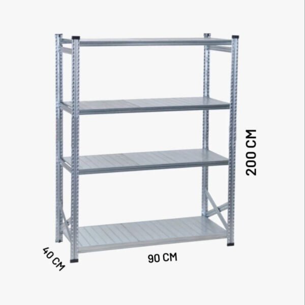 4 Katlı Galvaniz Rack Ünite 2000x400 mm
