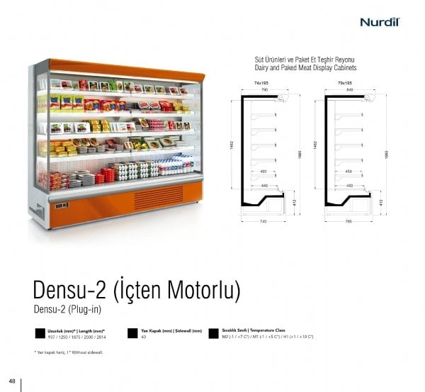 Densu 2 İçten Motorlu Tam Boy Dikey Dolap