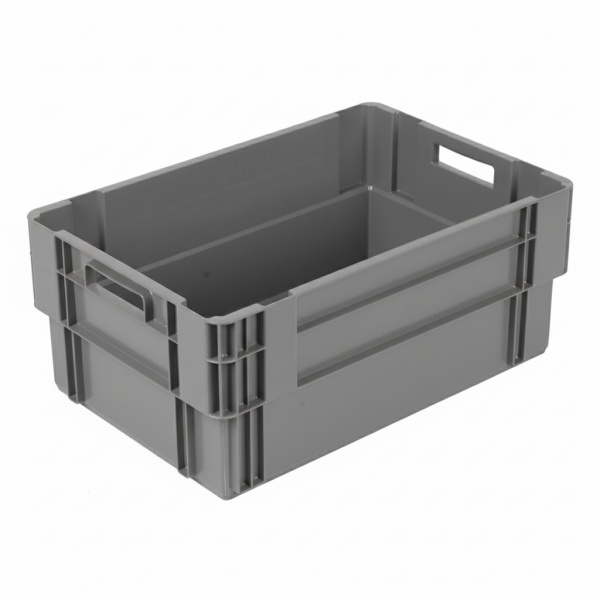 Konik İç İçe Geçebilen Plastik Kasa KNK 4636