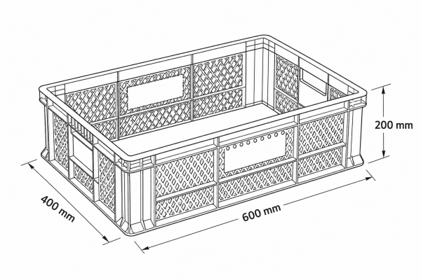 Delikli Plastik Kasa SPK 4620 A