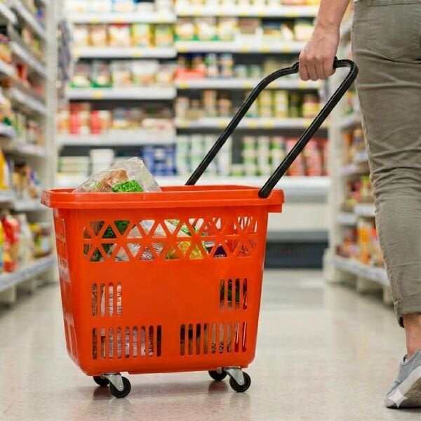 54 Litre Tekerlekli Sepet (3'lü Paket)
