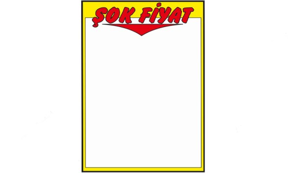 A3 Baskılı Kuşe Etiket 32x45 cm (50'li Paket) İNDİRİM YAZILI