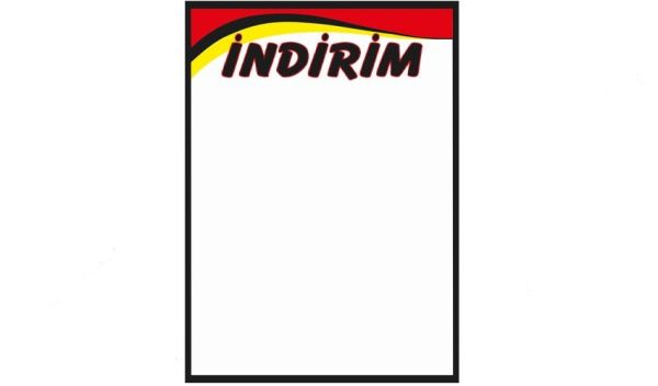 A3 Baskılı Kuşe Etiket 32x45 cm (50'li Paket) İNDİRİM YAZILI