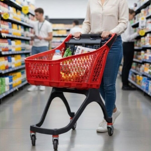 Plastik Market Arabası 130 Litre