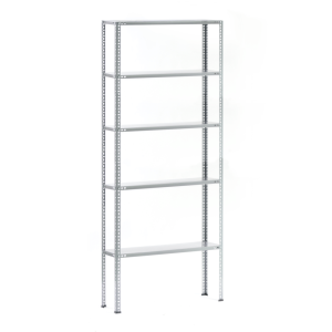 Depo Rafı Cıvatalı Çelik Raf Sistemi 5 Katlı 43x93x200 cm