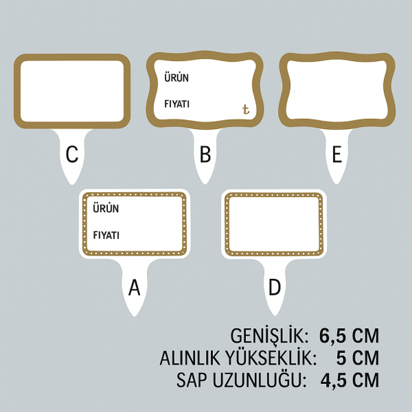 Saplamalı Baharatlık ve Tatlılık Gold (100 Lü Paket)