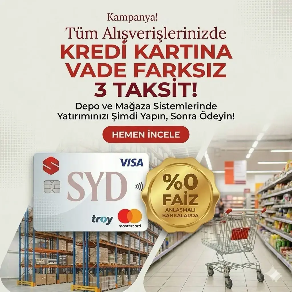 Tüm alışverişlerinizde kredi kartına vade farksız 3 taksit kampanyası